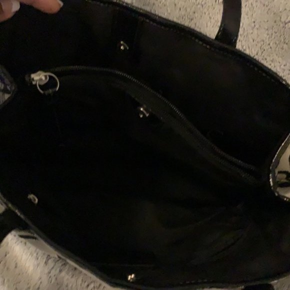 Monogram Coach Satchel w Side Drawstrings - Picture 4 of 7